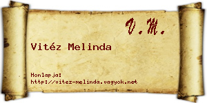 Vitéz Melinda névjegykártya
