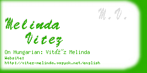 melinda vitez business card